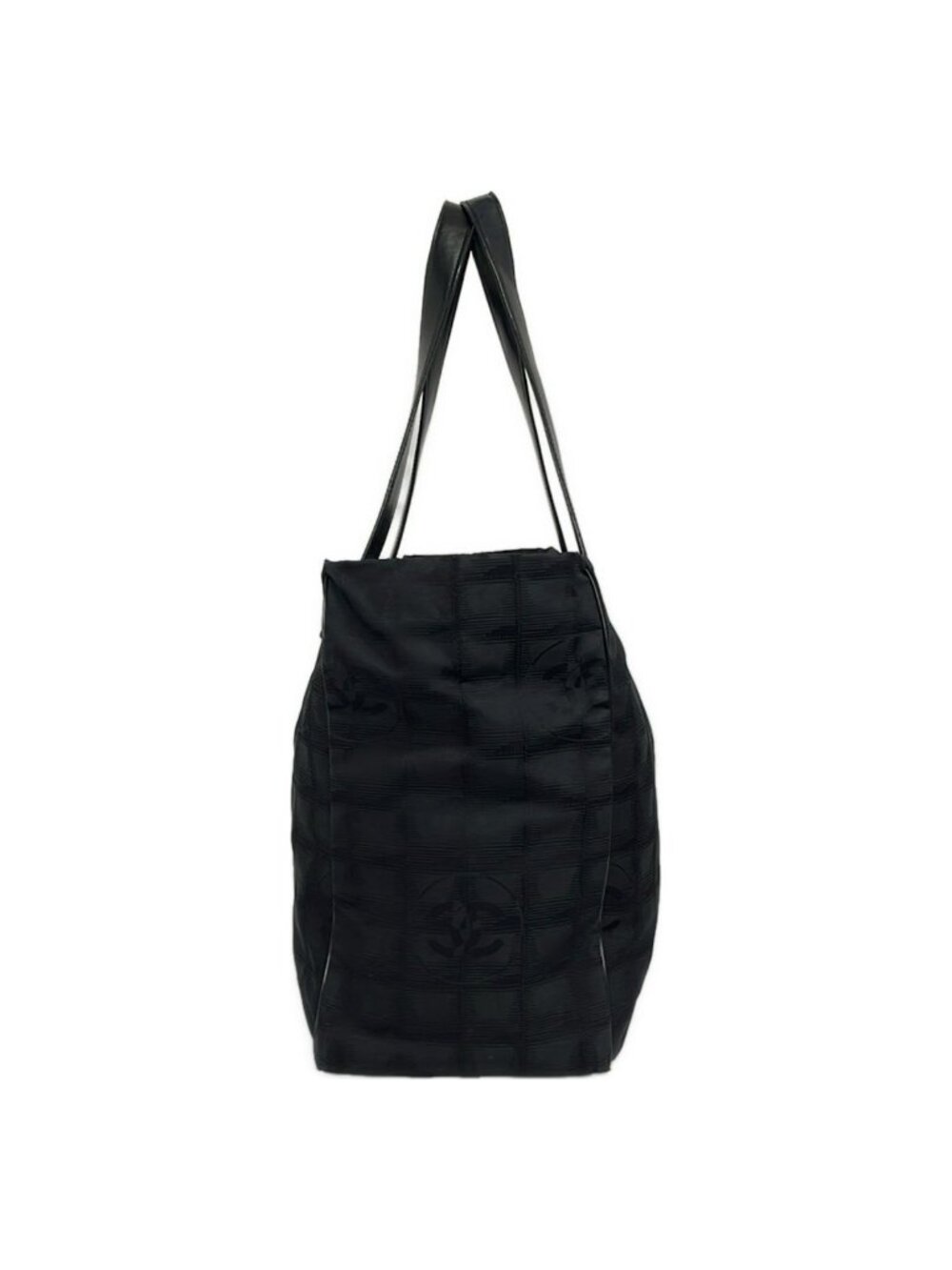 Chanel Tote New Travel Line MM Black Leather - Picture 2 of 11